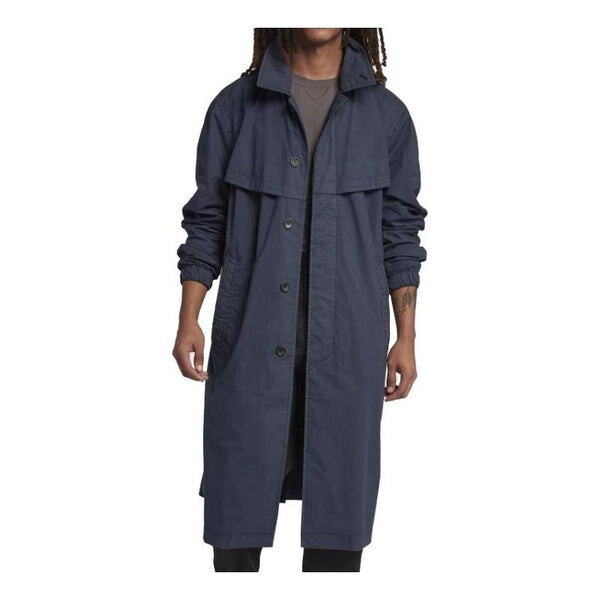 

Куртка lab made in italy long jacket 'thunder blue black' Nike, синий