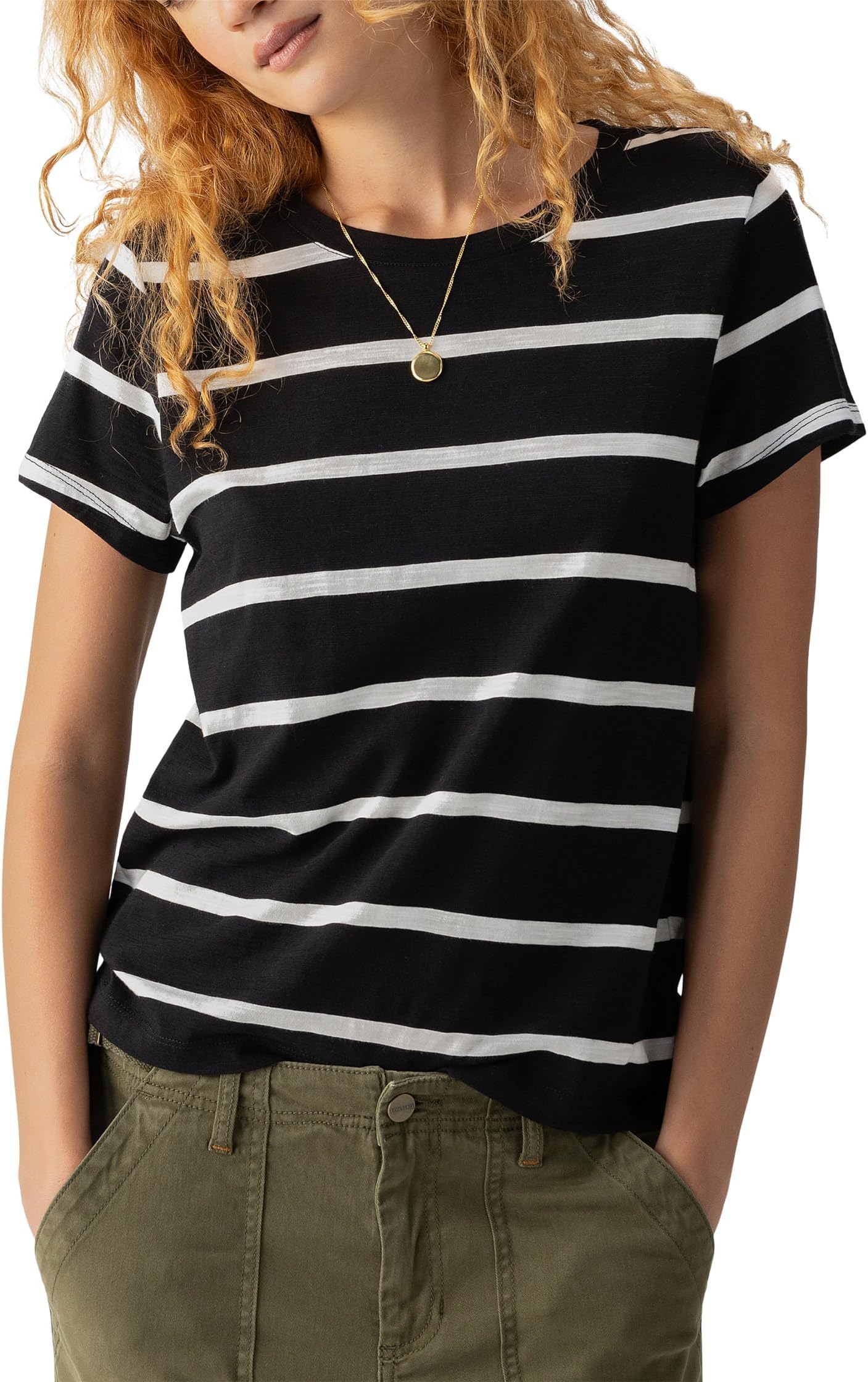 

Футболка Sanctuary The Perfect Tee, цвет Black Stripe