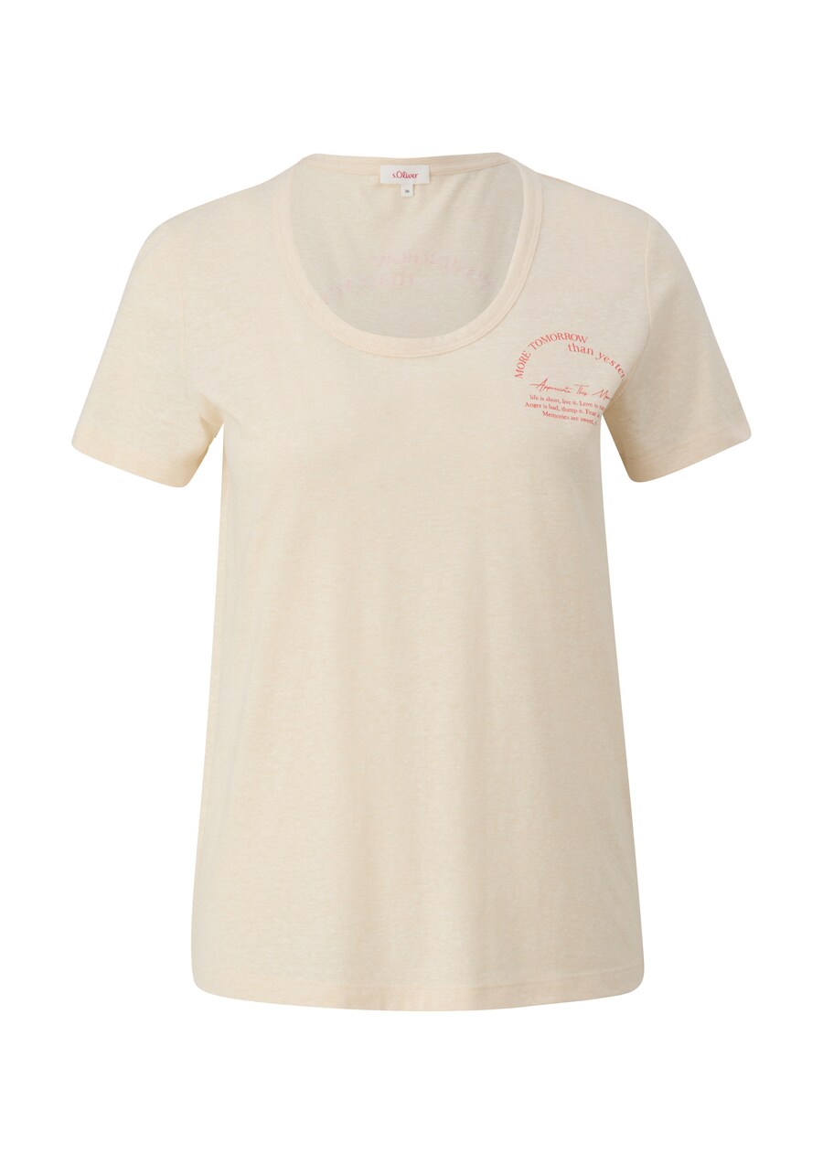 

Футболка s.Oliver Shirt, светло-бежевый