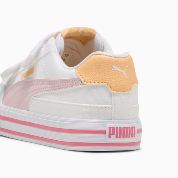 Маленькие дети не любят кроссовки Court Classic Vulcanized Formstrip Puma, белый — фото 3