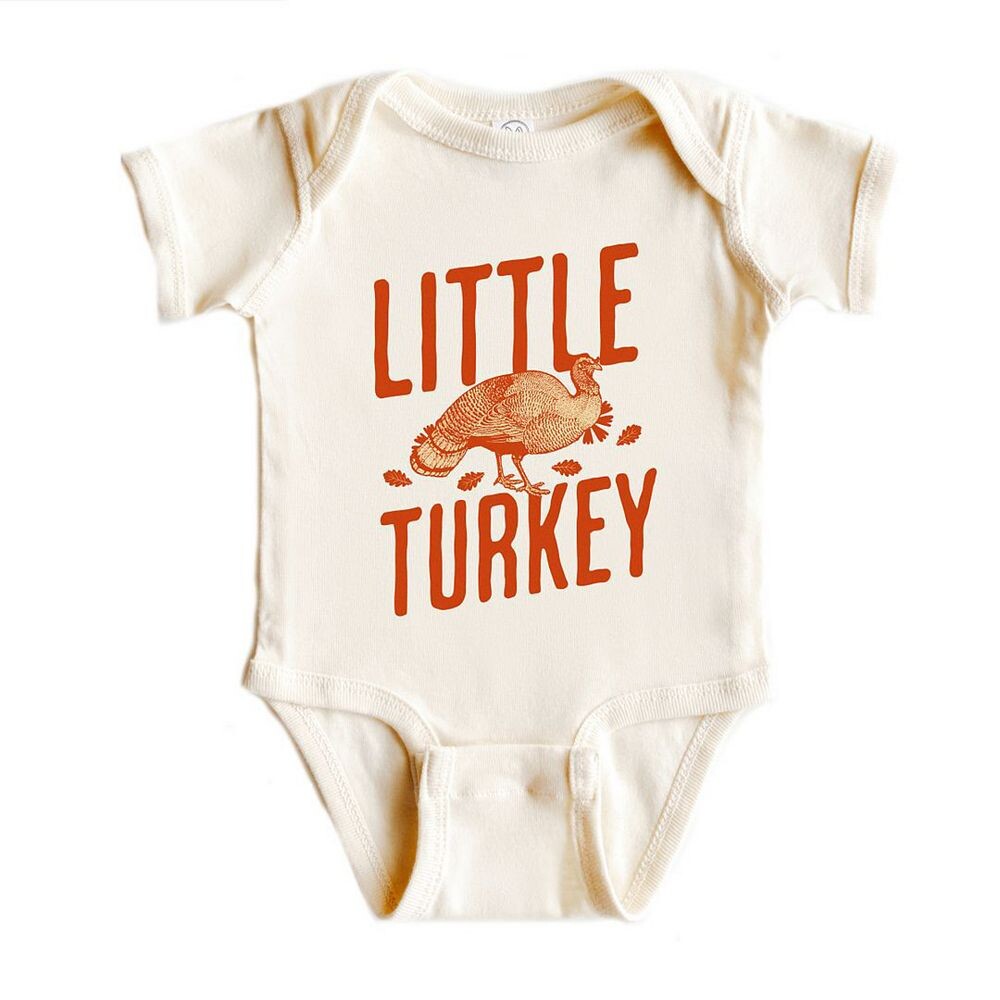 

Оранжевое детское боди Little Turkey The Juniper Shop, цвет Natural