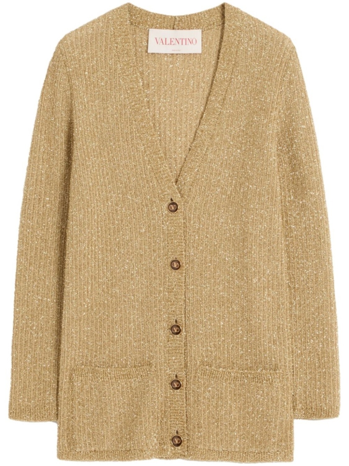 

Кардиган с люрексом Valentino Garavani, золотой