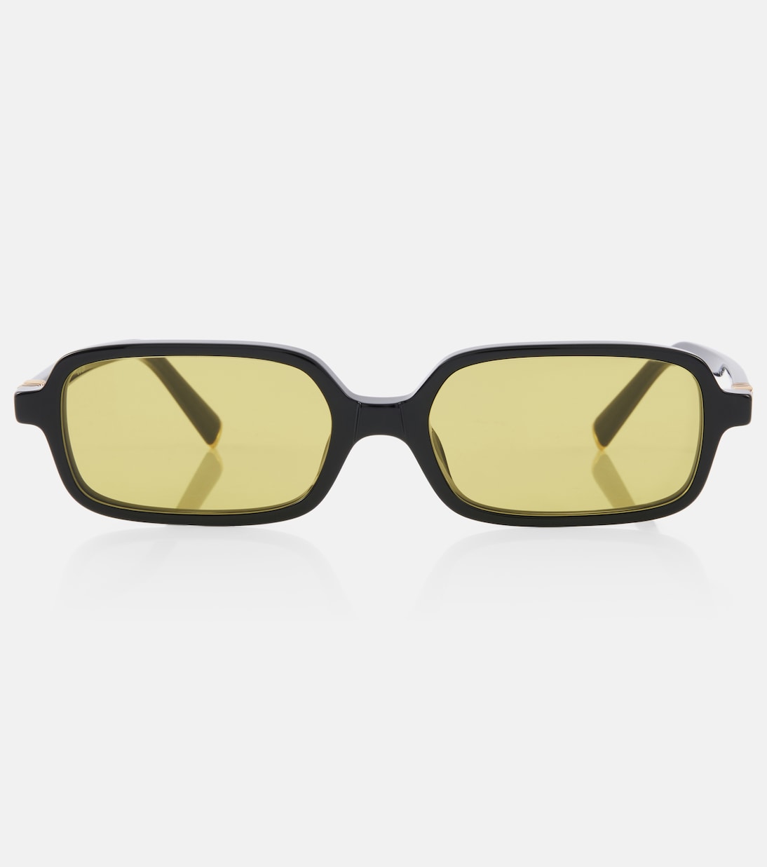 

Прямоугольные солнцезащитные очки Miu Regard Miu Miu, Black/Green