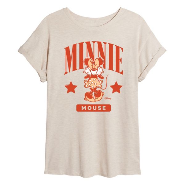 

Футболка оверсайз Minnie Mouse для подростков Disney, бежевый