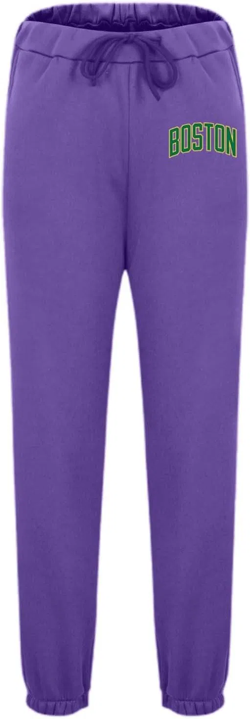 Мужской спортивный костюм 2 предмета с принтом, бренд не указан, Boston-dark Purple — фото 4