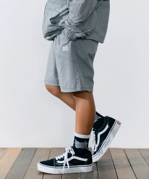 Детские шорты BROWNBREATH KIDS SEERSUCKER SHORTS - BLACK