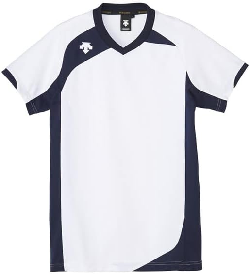 

Футболка для волейбола с коротким рукавом Descente, классическая, впитывающая пот, быстросохнущая, эластичная, унисекс, мужская, женская, нелипкая, для тренировок, белая (DSS-4720B)