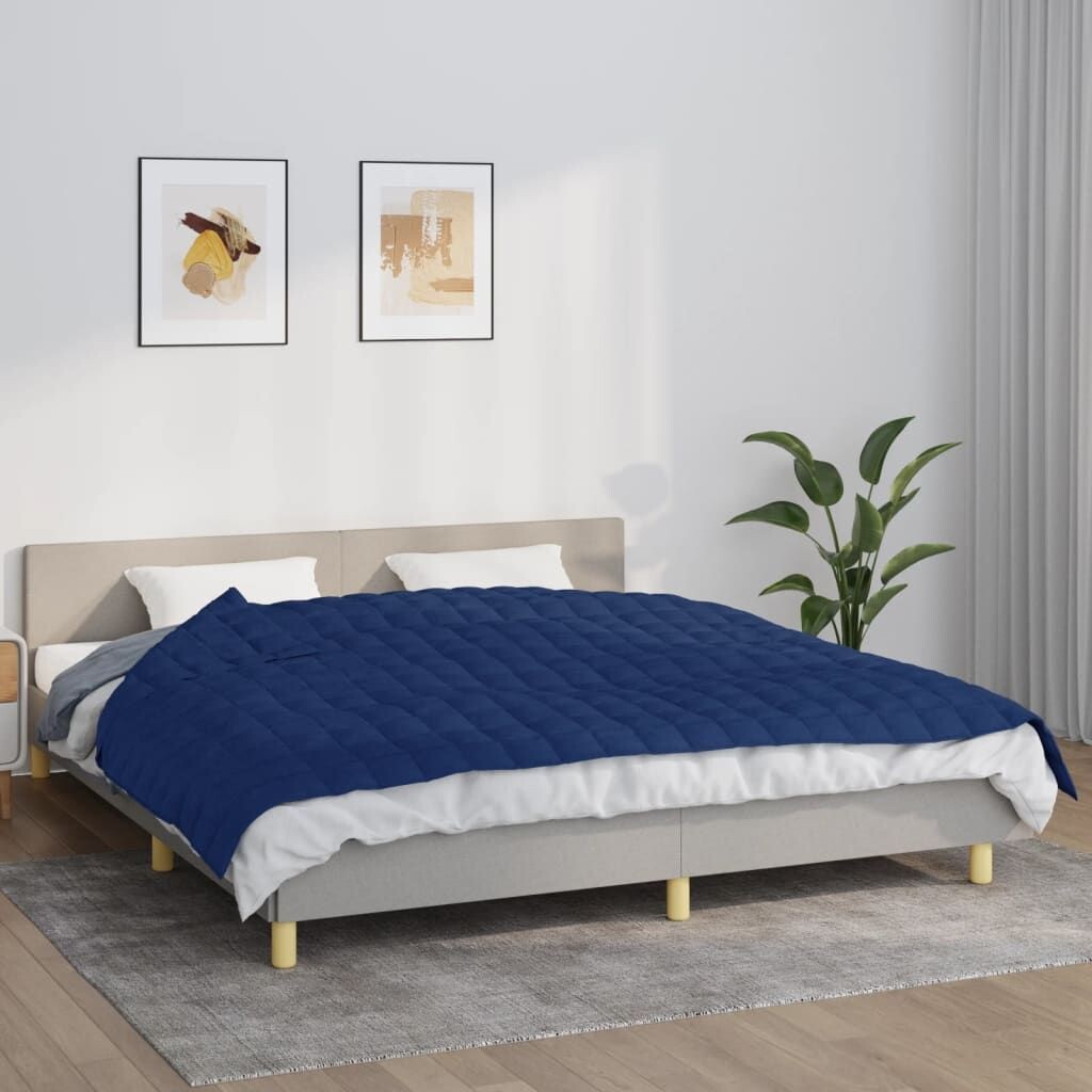

Одеяло утяжеленное The Living Store синее 155х220 см, 7 кг ткань, синий