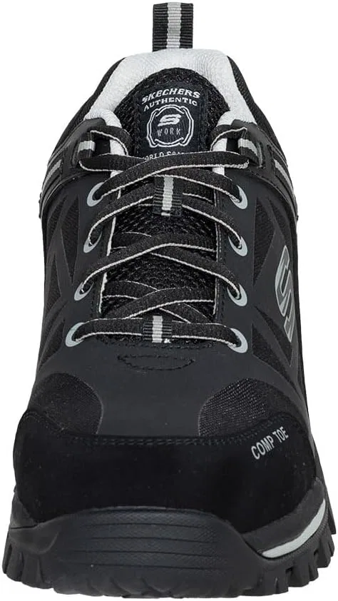 Мужские ботинки Skechers Gatlon StrigaxBau, Black Gray Leather Synthetic Textile — фото 3