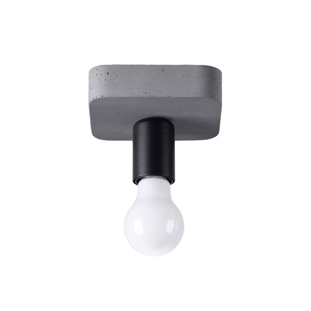 

Потолочный светильник TAVO 1 1xE27 15Вт бетон 10x13,5x13,5см Sollux Lighting, серый