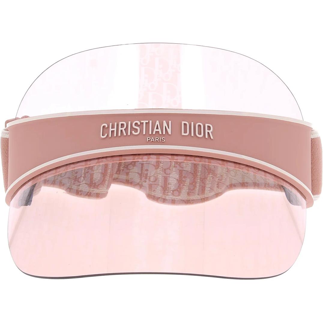 DIOR Женская розовая шляпа от солнца из пластиковой ткани, Pink — фото 2
