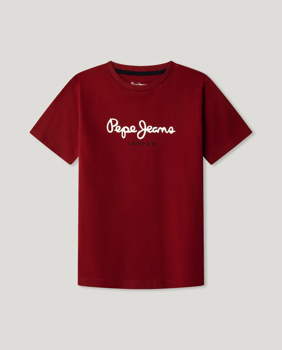 

Новая Арт детская футболка Pepe Jeans, бордовый