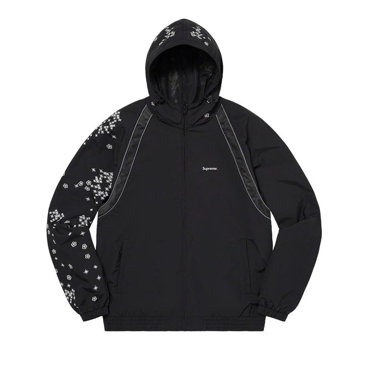 

Куртка Supreme AOI Glow-In-The-Dark Track Jacket 'Black', черный