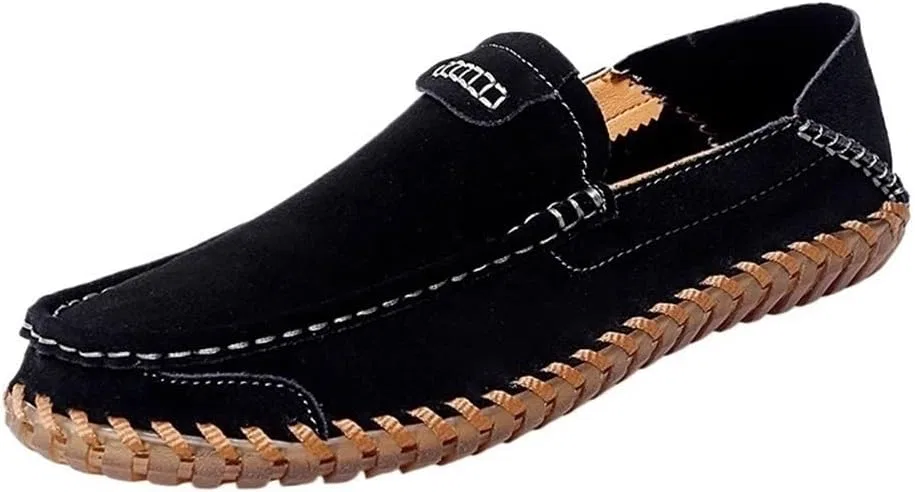 Мокасины замшевые мужские, Black DHFIRUFSHLO