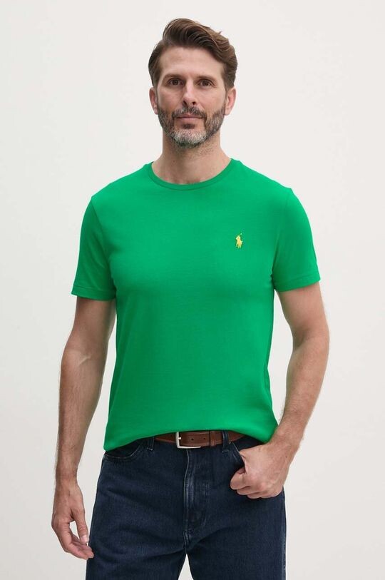 

Хлопковая футболка Polo Ralph Lauren, зеленый