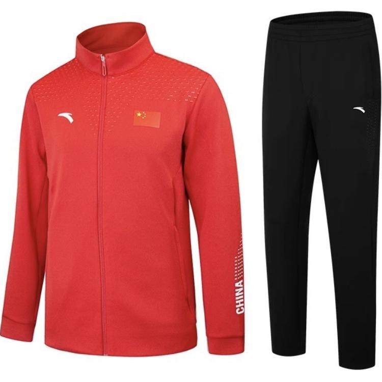 

Anta Sports Life Collection Повседневная спортивная одежда Мужчины, Спортивный костюм (Красный верх + Черный низ)