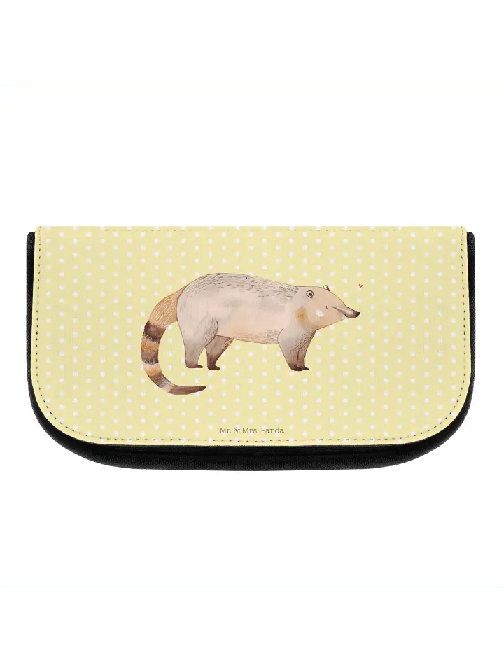 

Косметичка Mr & Mrs Panda Nasenbär ohne Spruch, пастельно-желтый