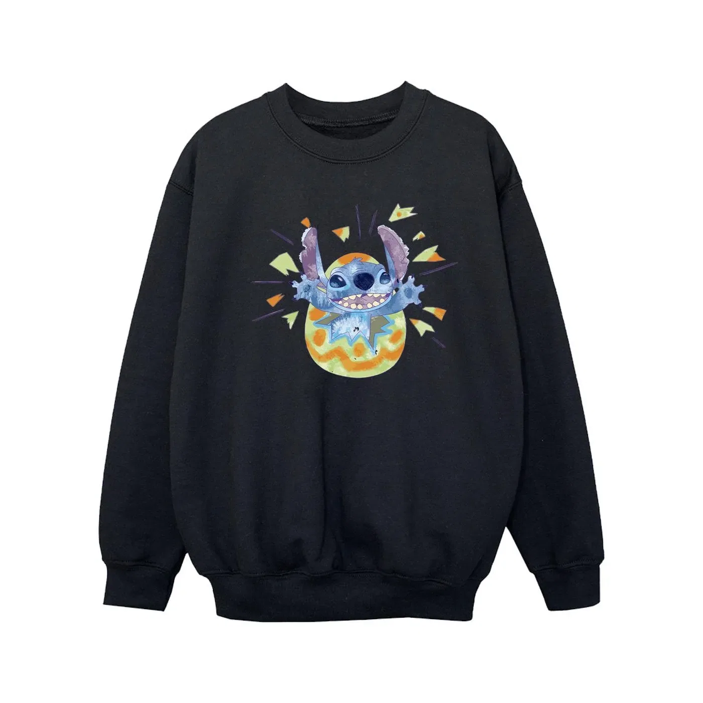 Свитшот с принтом Lilo & Stitch Disney, черный — фото 2