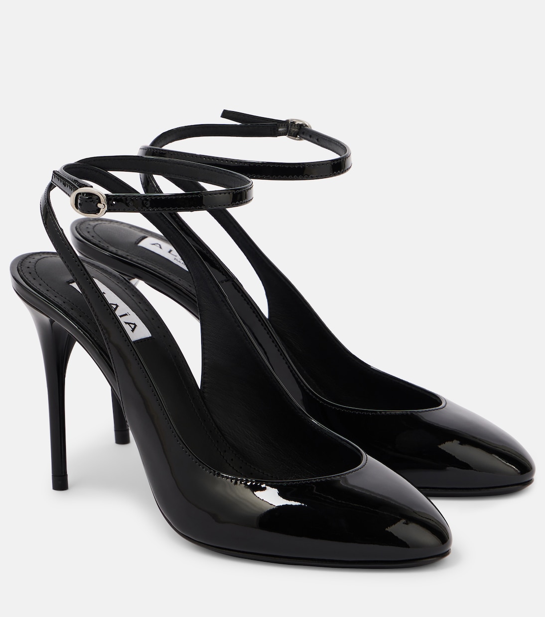 Лакированные туфли-лодочки Décolleté 90 Alaïa, нуар