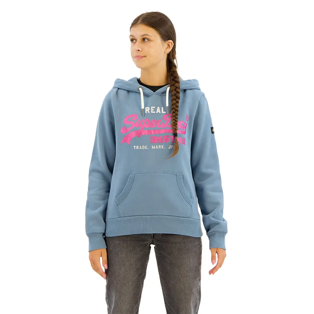 

Худи Superdry Embellished Vl Graphic, синий