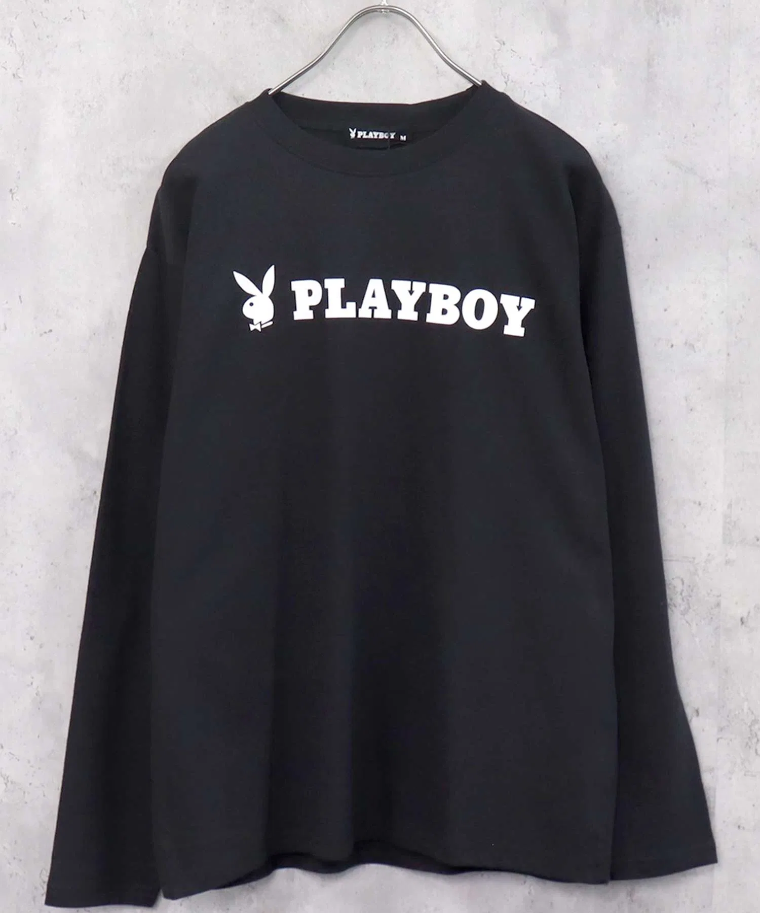 Детская футболка с принтом PLAYBOY чёрная