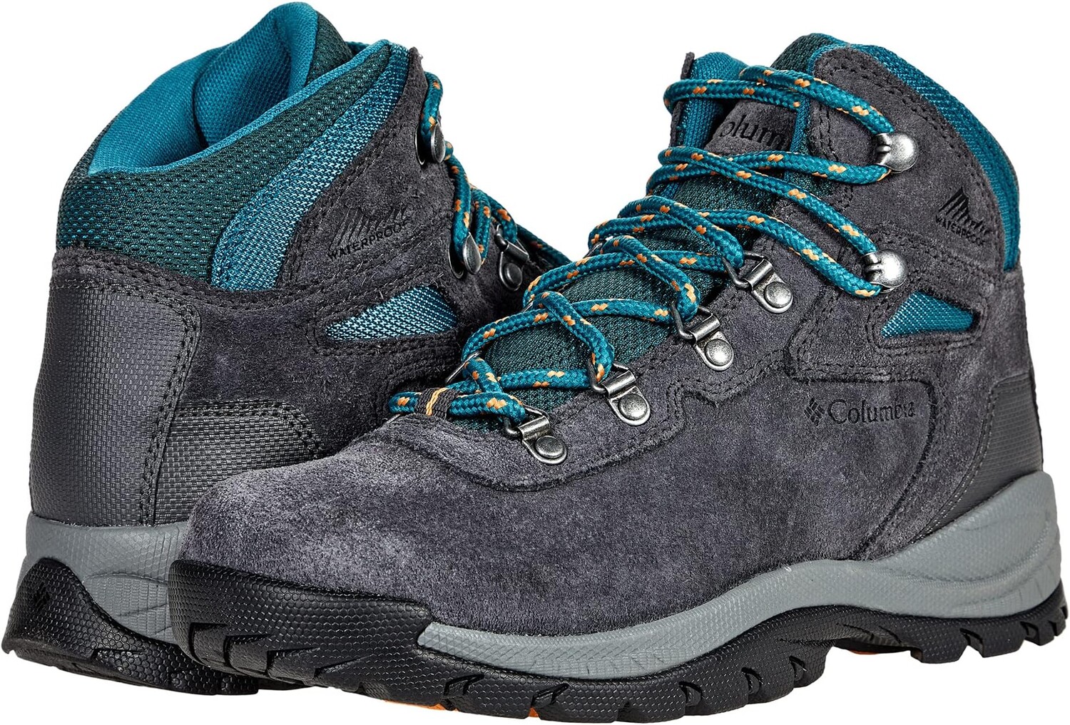 

Ботинки Columbia Newton Ridge Plus Waterproof Amped, цвет Shark/River Blue