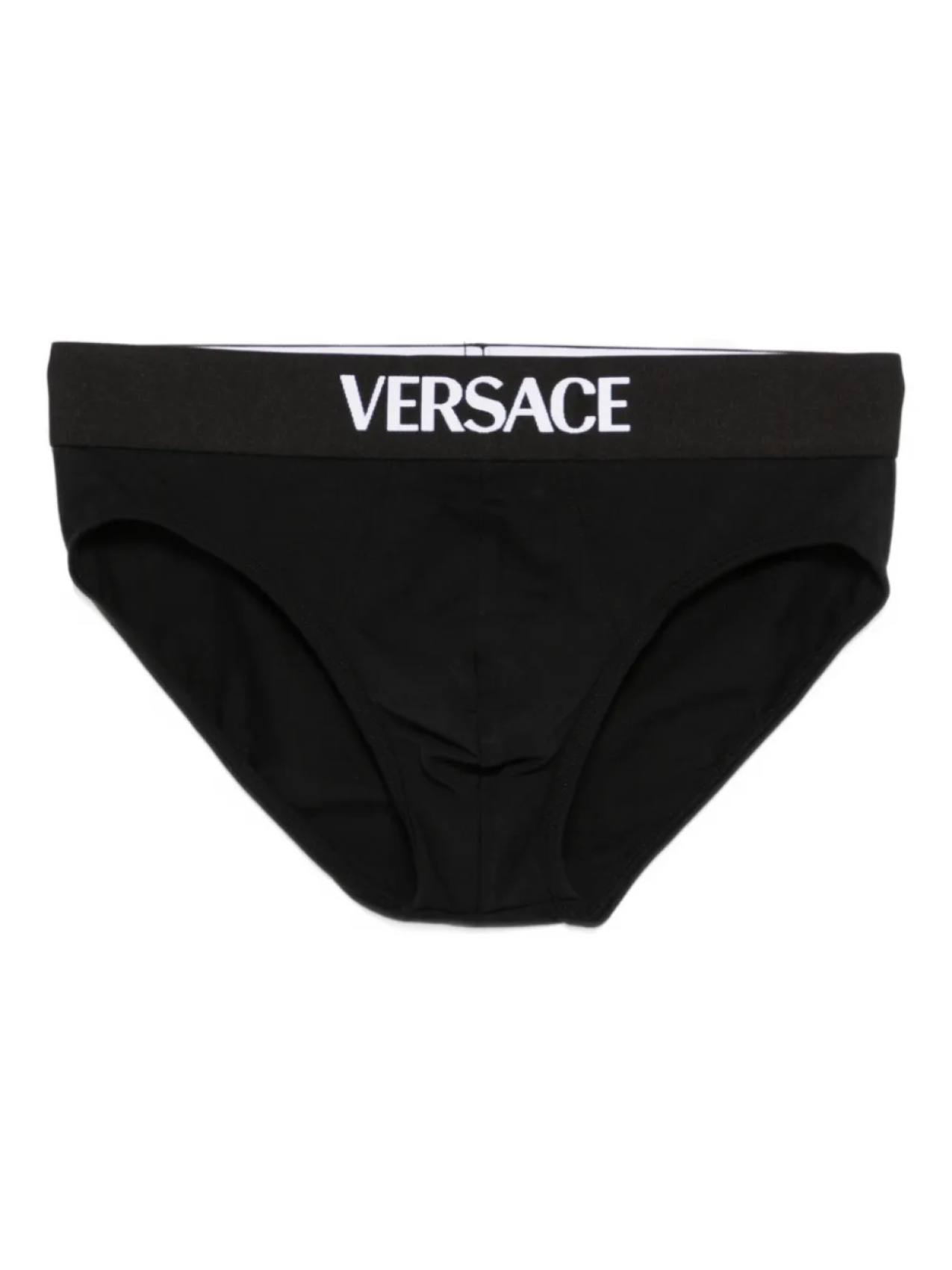 

Трусы-брифы с логотипом Versace, черный