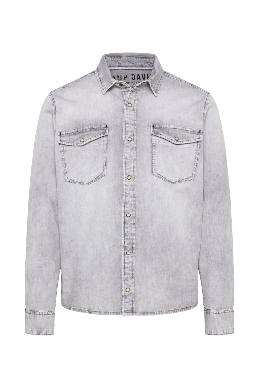 

Рубашка на пуговицах классического кроя CAMP DAVID, Light grey