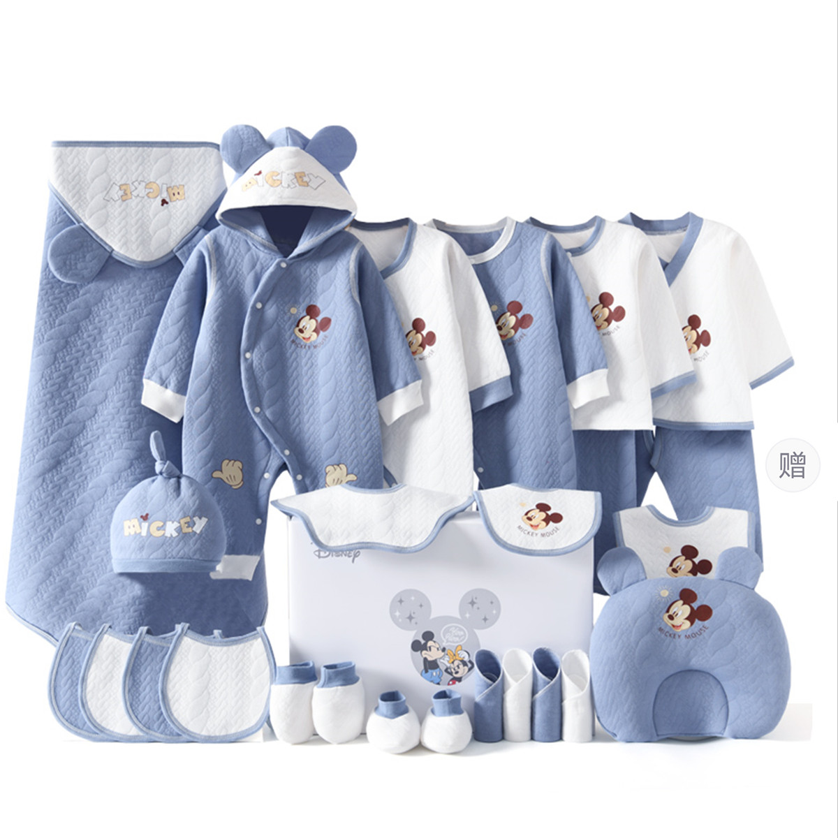 

Подарочный набор для малыша 26 предметов для младенцев и детей ясельного возраста Disney, синий
