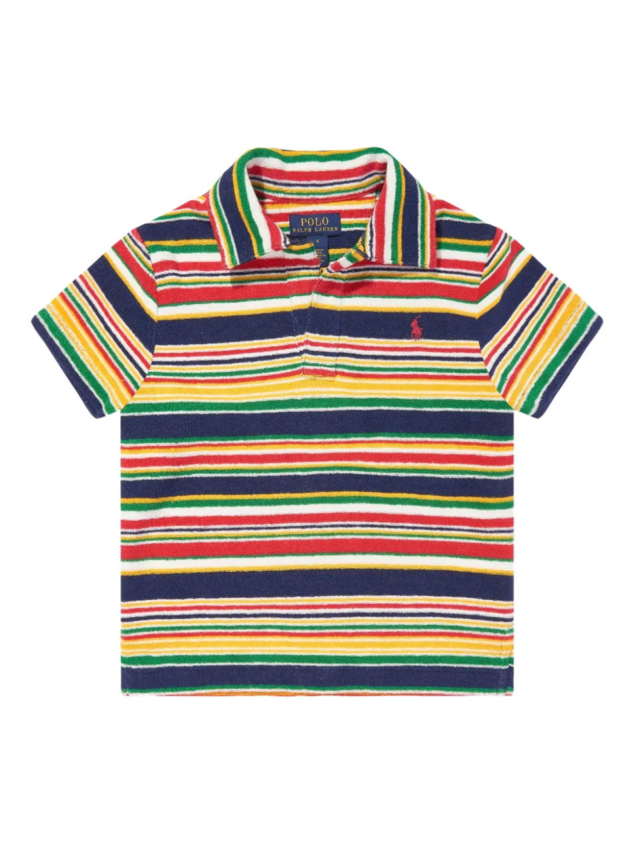 

Рубашка-поло POLO RALPH LAUREN KIDS из махровой ткани в полоску, желтый