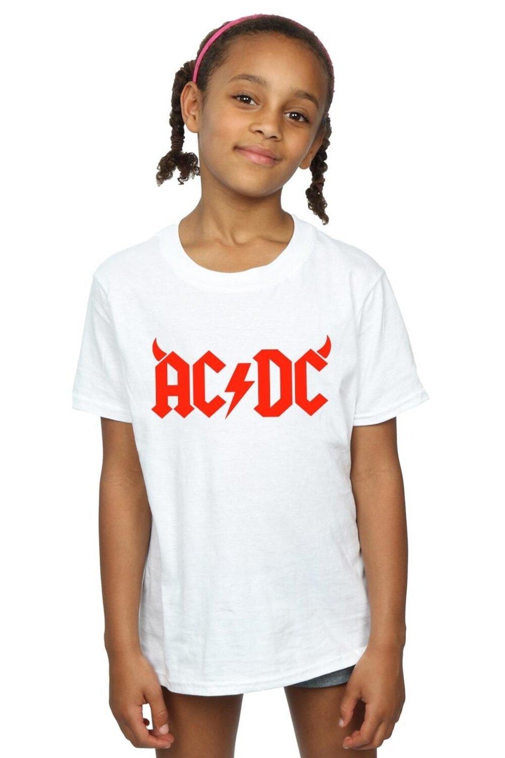 

Хлопковая футболка с логотипом Horns AC/DC, белый