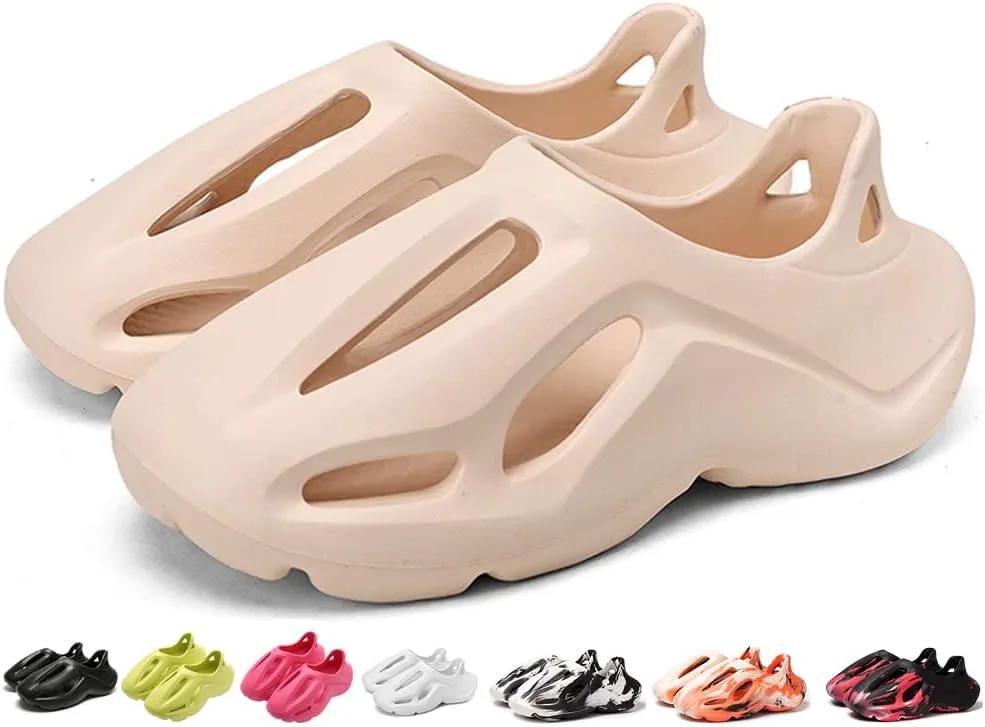 Кроссовки vioxthak Foam Runner, слайдеры Cloud, шлепанцы-подушки, спортивная обувь, нескользящая, легкая, для ходьбы, модная, для улицы и дома, летние пляжные сандалии для женщин и мужчин — фото 2