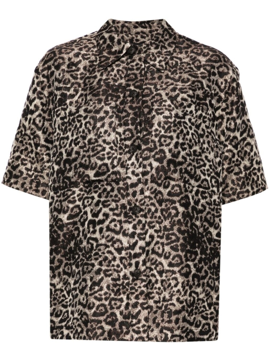 

AllSaints жаккардовая рубашка Jemi Leppo, черный