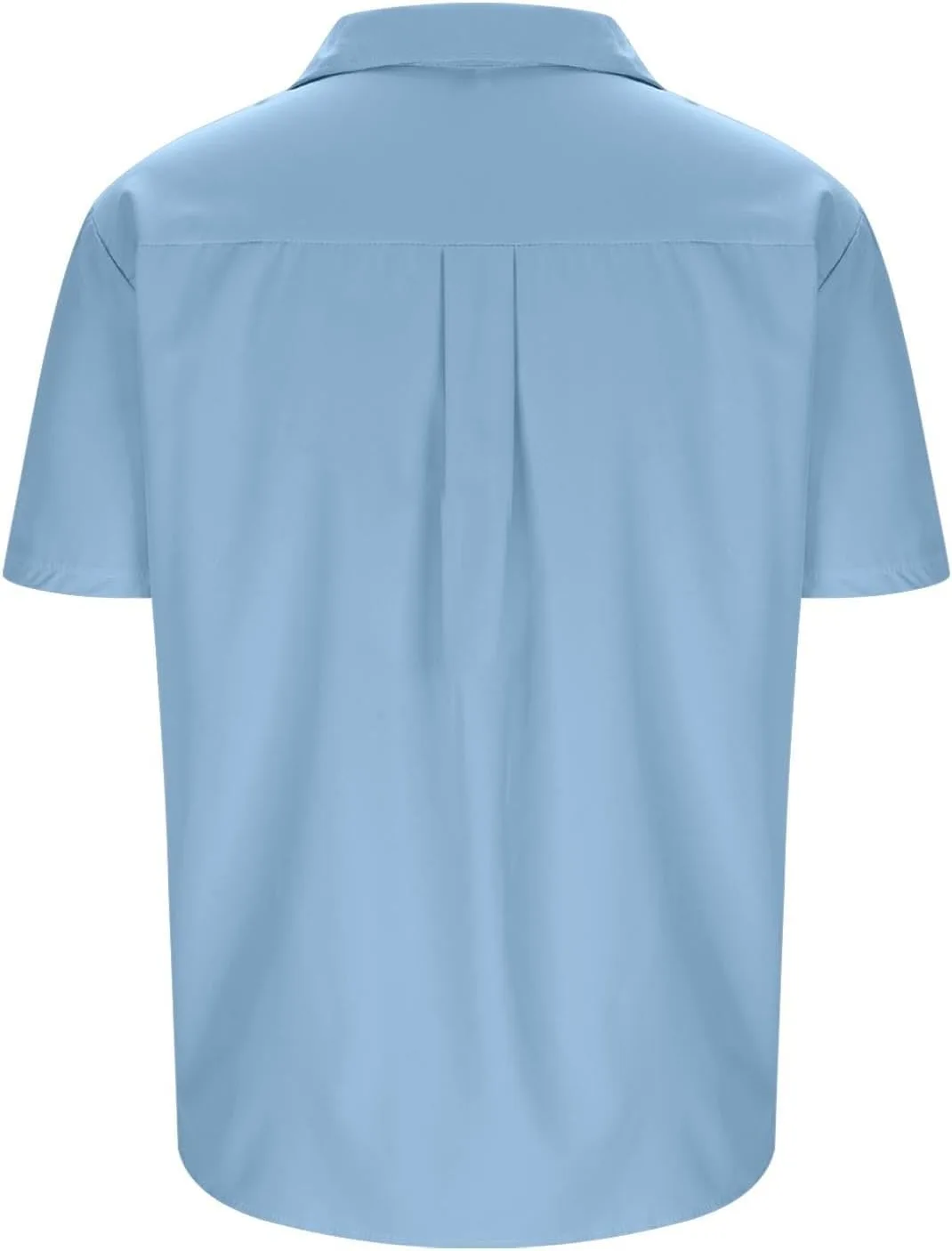 Мужская рубашка с коротким рукавом Casual Button Down Wrinkle Free — фото 3