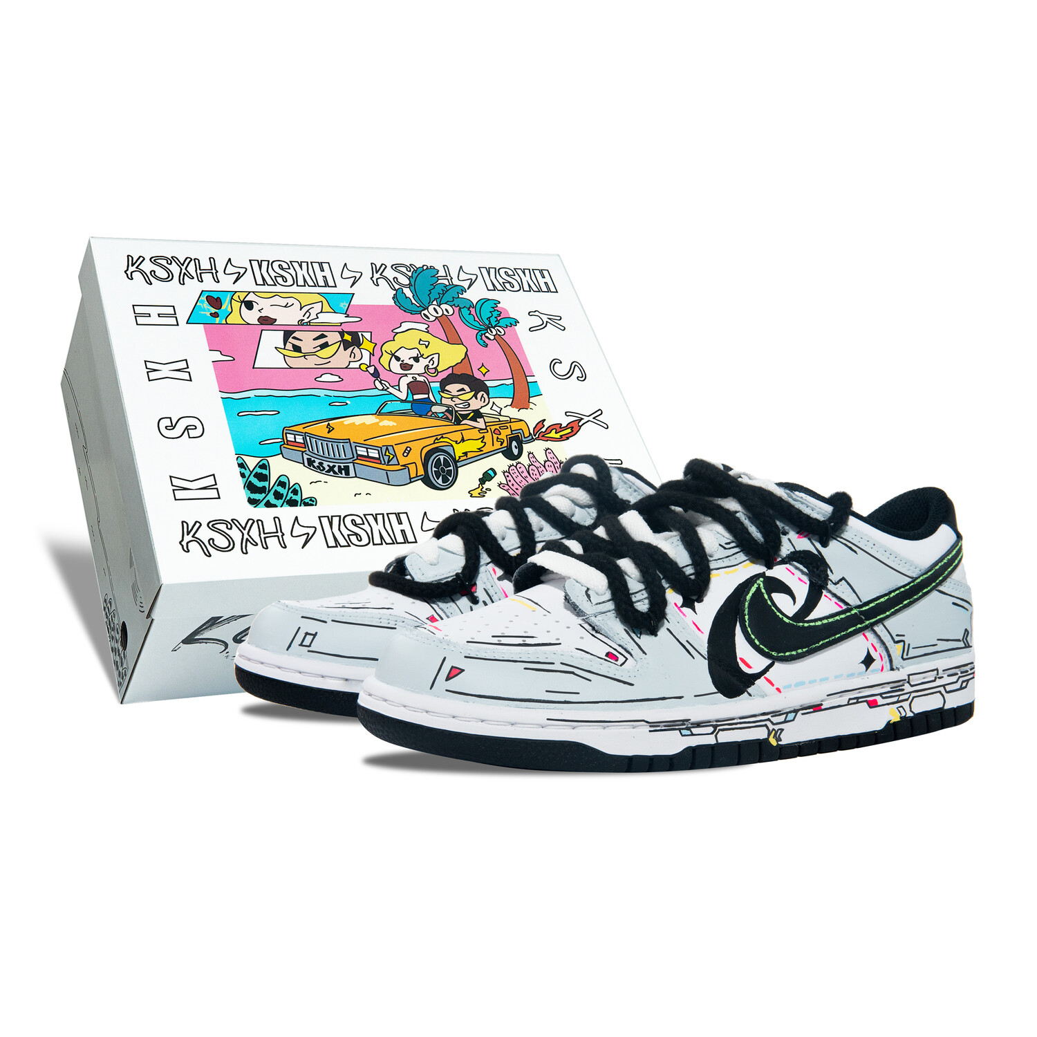 

Обувь для скейтбординга Dunk Kids для начальной школы Nike, светло-голубой