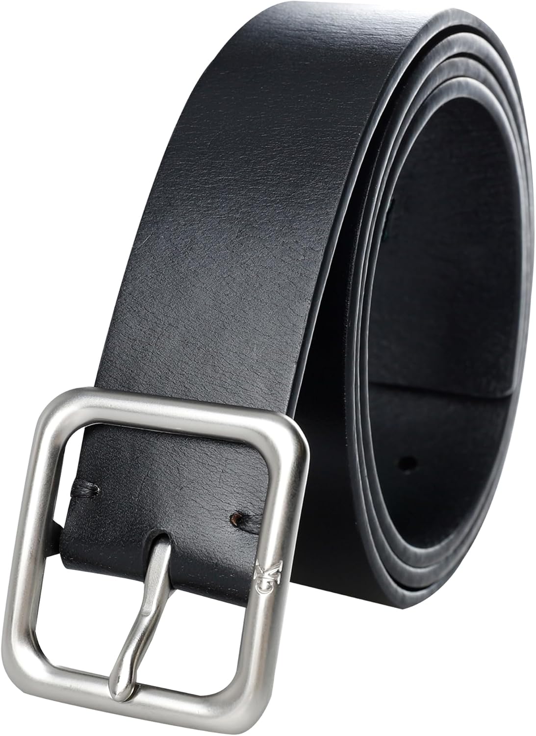 

Мужская модель Calvin Klein с ремнем для повседневной носки - стильный дизайн CK для работы, джинсов и повседневной носки, Black Centerbar