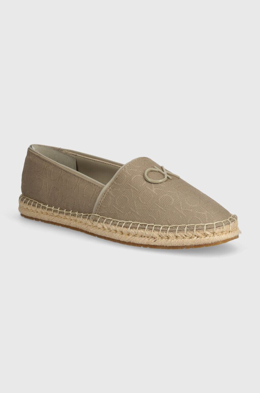 

Эспадрильи Calvin Klein ESPADRILLE RELOCK MONOCQ, бежевый