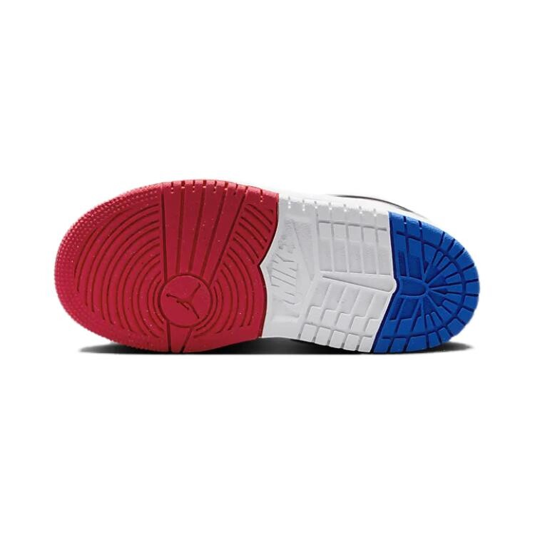 Баскетбольные кроссовки Air 1 Kids PS Mid-top белые/гоночные синие/очаровательно-красные Jordan, красный — фото 4