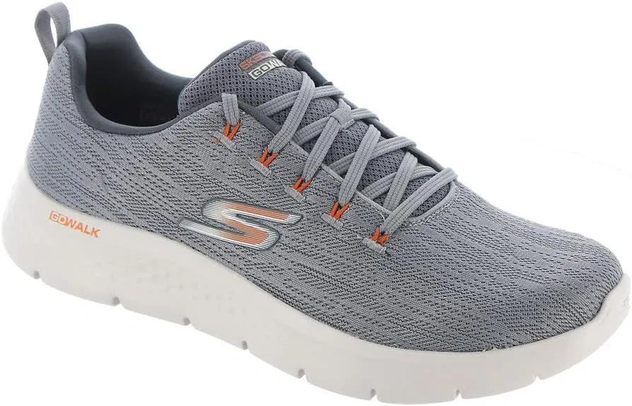 Мужские кроссовки Skechers 216481 Gyor, Grey Fabric Orange Trim — фото 2