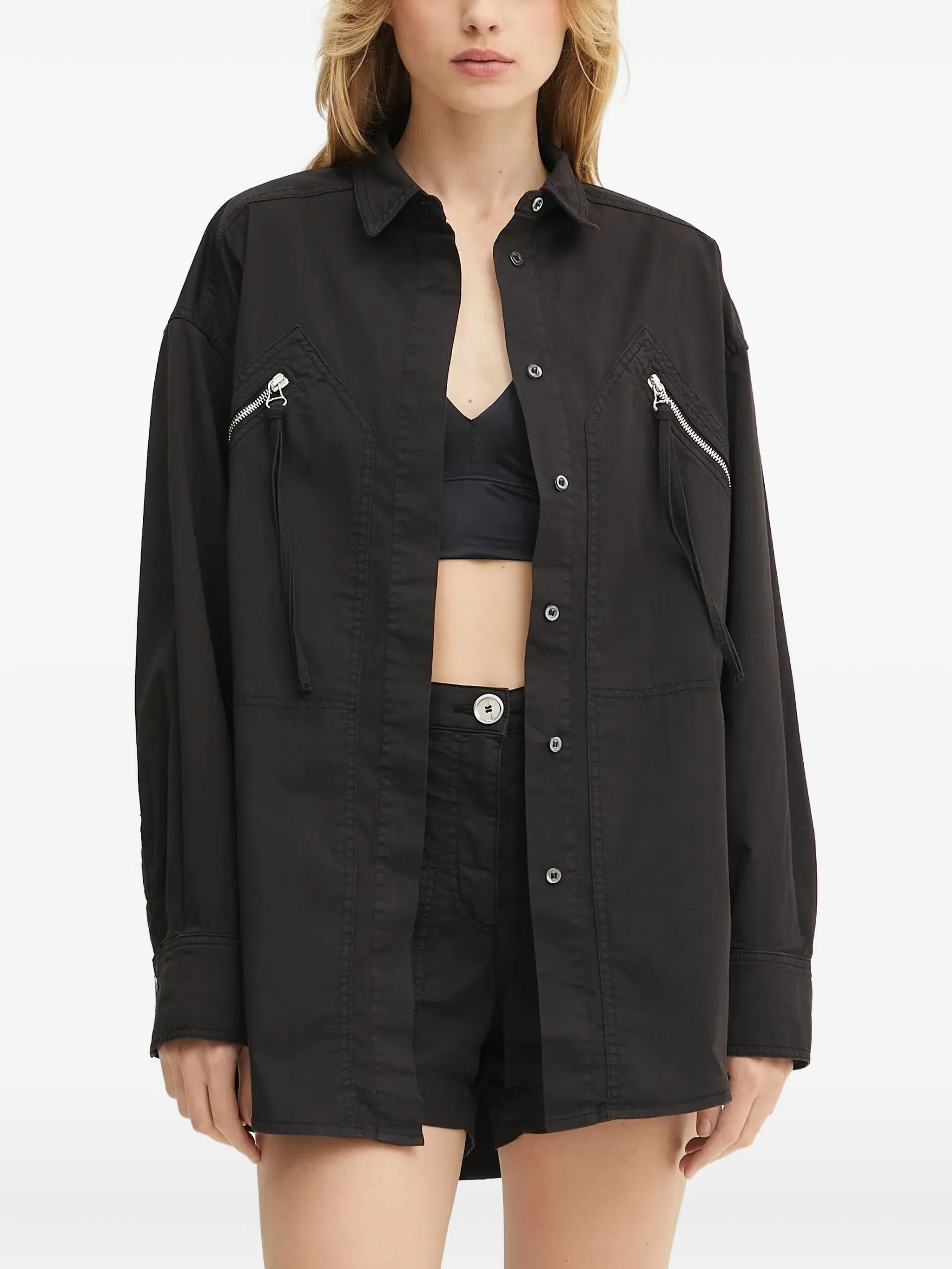 

Топ с карманом на молнии Pinko, черный