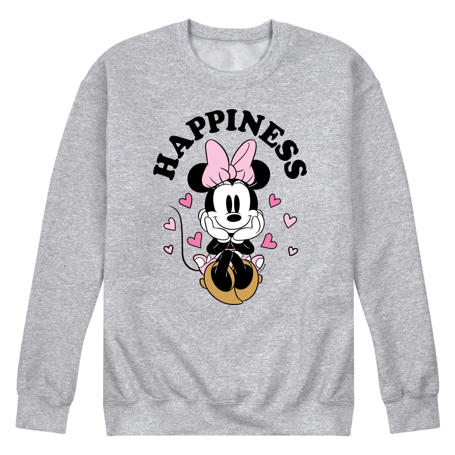 

Мужской флисовый свитшот Disney's Minnie Mouse Happiness Licensed Character