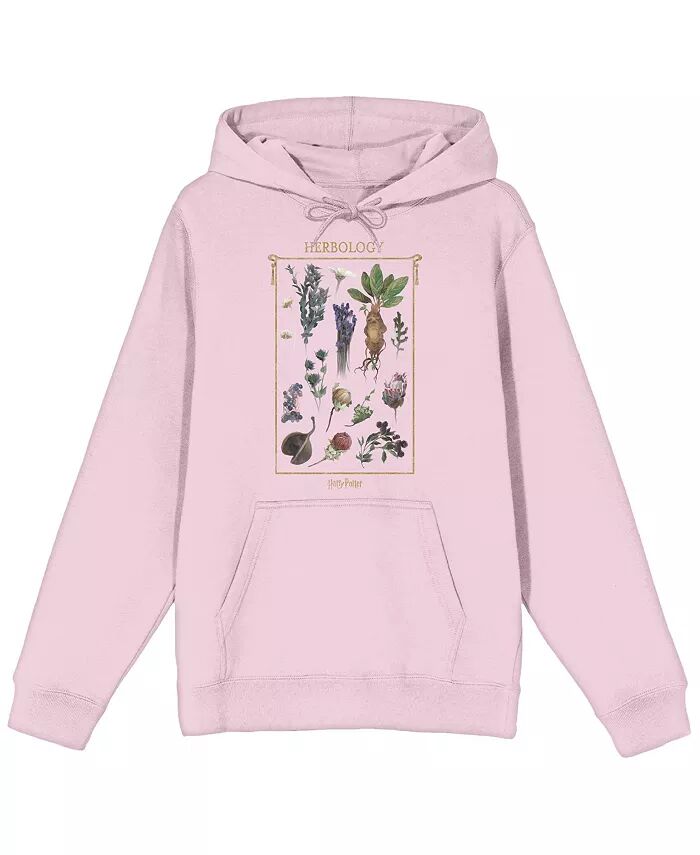 

Толстовка мужская с капюшоном и длинными рукавами Cradle Pink с рисунком масляной живописи Herbology - 3XL Harry Potter, розовый