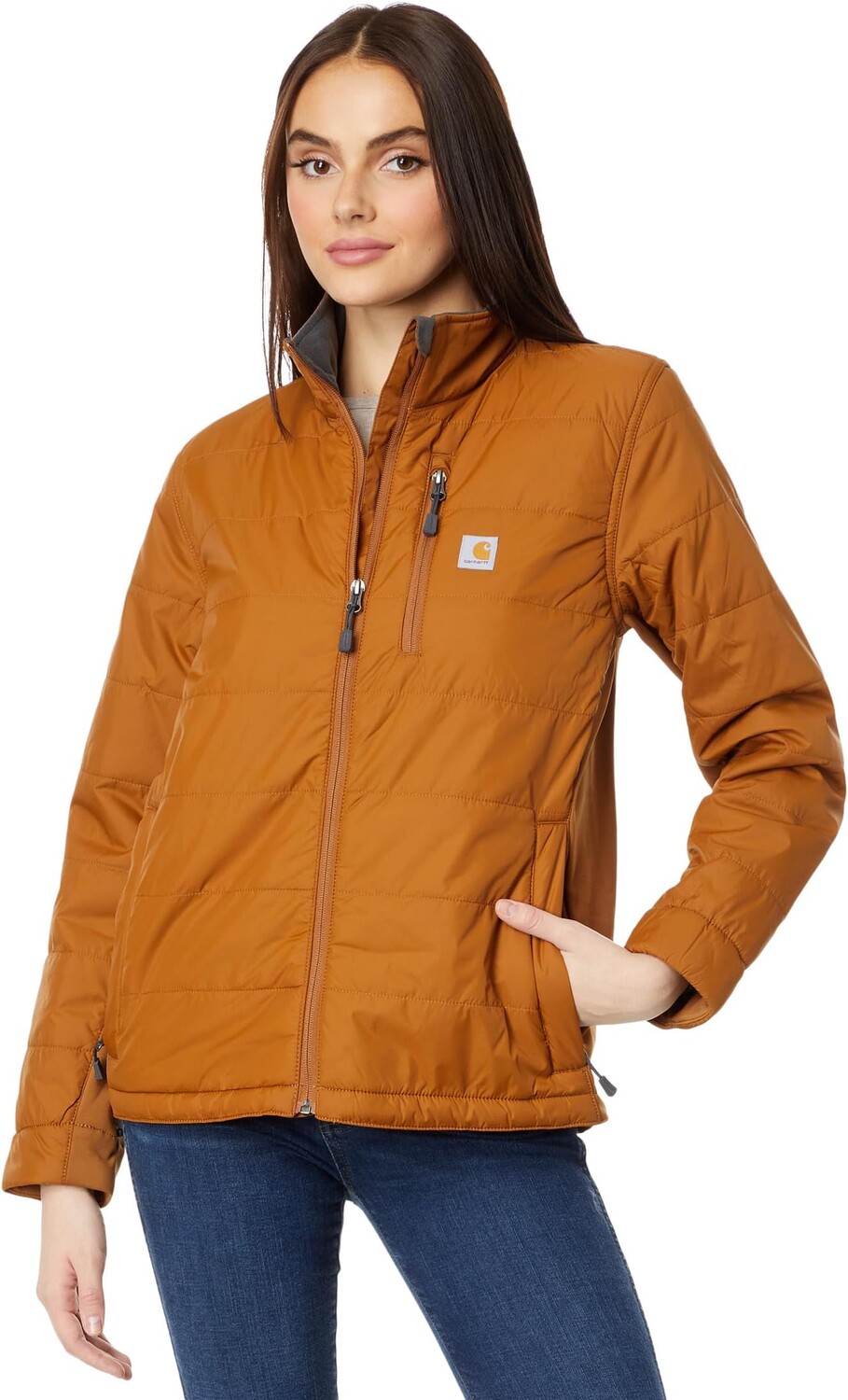 

Куртка Rain Defender Relaxed Fit Lightweight Insulated Jacket Carhartt, цвет Carhartt Brown