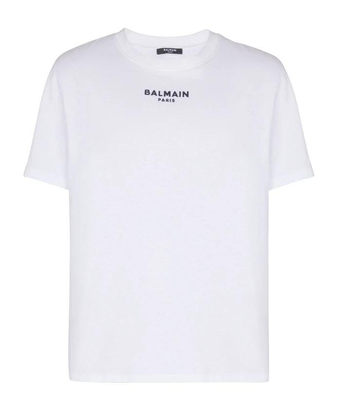 

Футболка с вышивкой «Париж» Balmain, белый