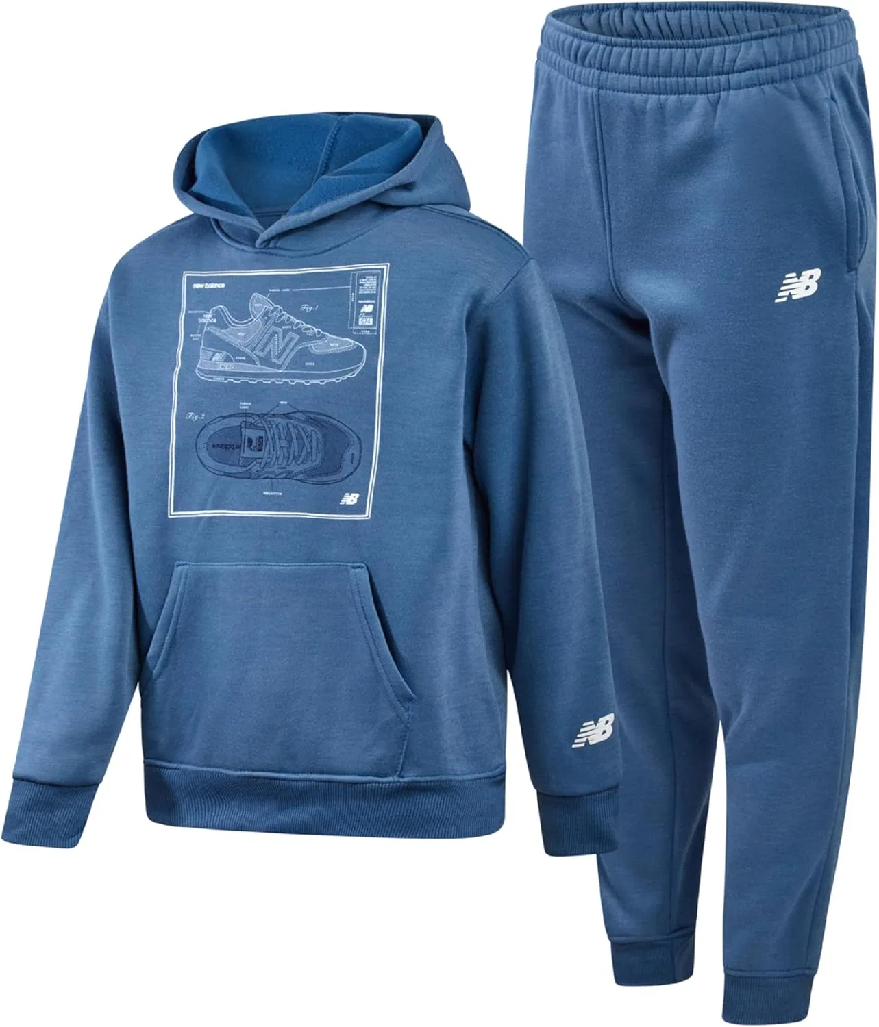 Детский спортивный костюм New Balance, Shoreline Blue