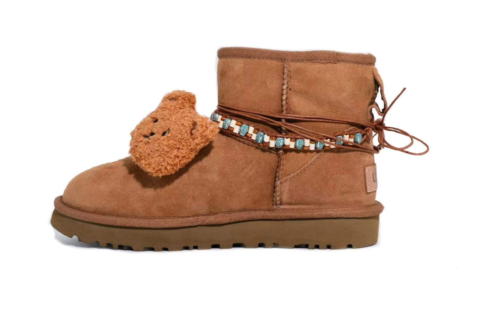 Ботинки короткие женские UGG Classic Mini, коричневый