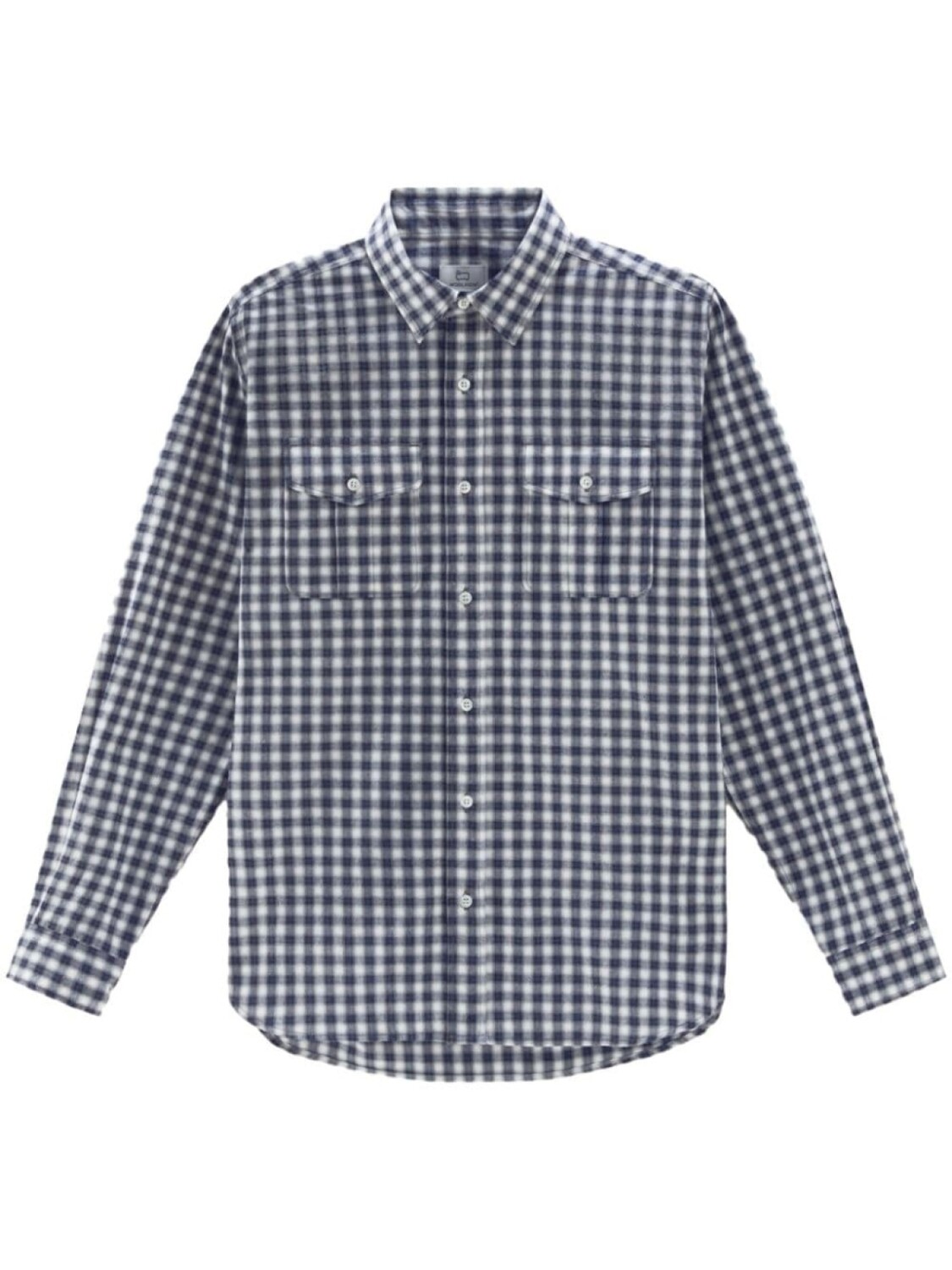 

Woolrich льняная рубашка в клетку, синий
