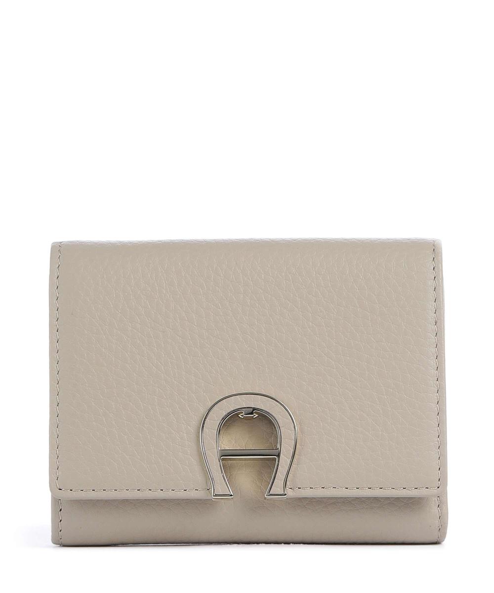 

Модный RFID-кошелек из зернистой яловой кожи Aigner, бежевый