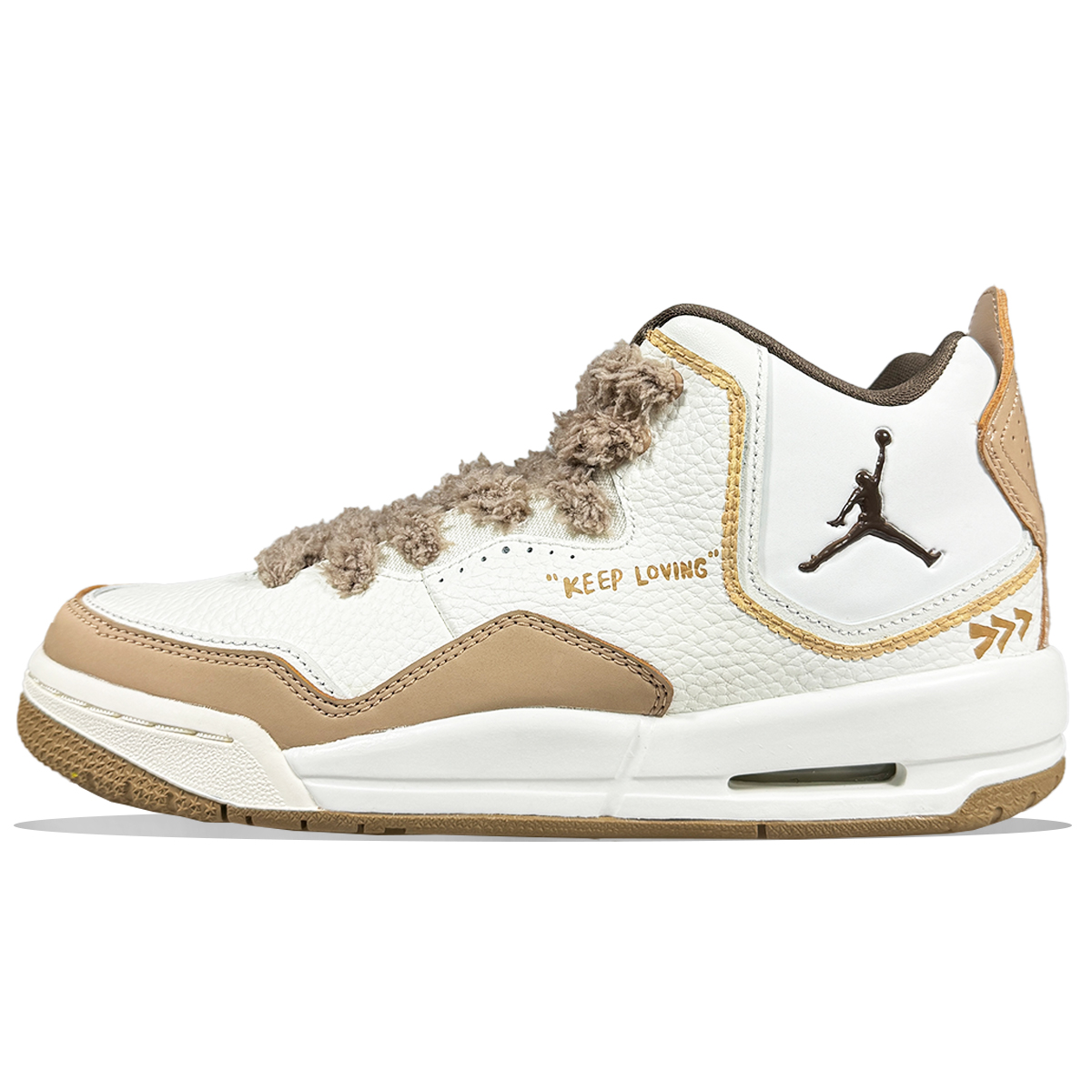 

Баскетбольные кроссовки Courtside 23 Mid Top для детей и подростков Jordan, коричневый