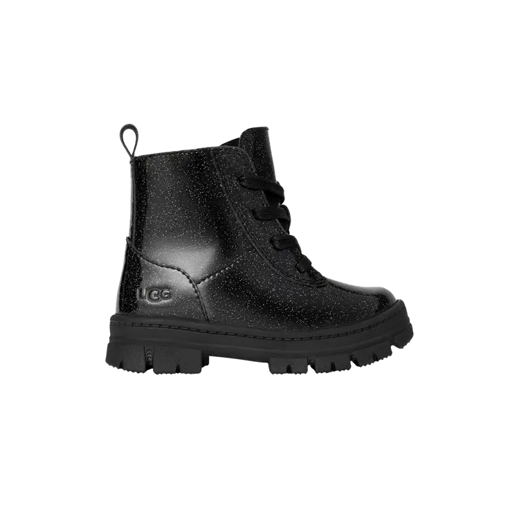 

Ботинки UGG Ashton Lace Up Boot Toddler Glitter Black, черный